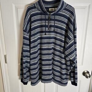 Vintage Denim Express Pullover-Blue/White-Men's‎ 2X